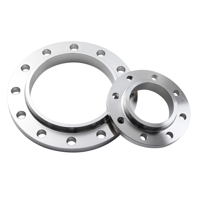 Thép không gỉ 304 Trượt trên mặt bích với một trung tâm được gia cố ở gốc