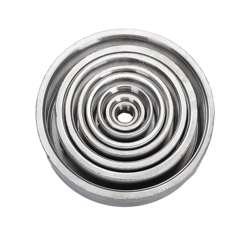 Đầu tư đúc bằng thép không gỉ mũ kết thúc có chủ đề nữ