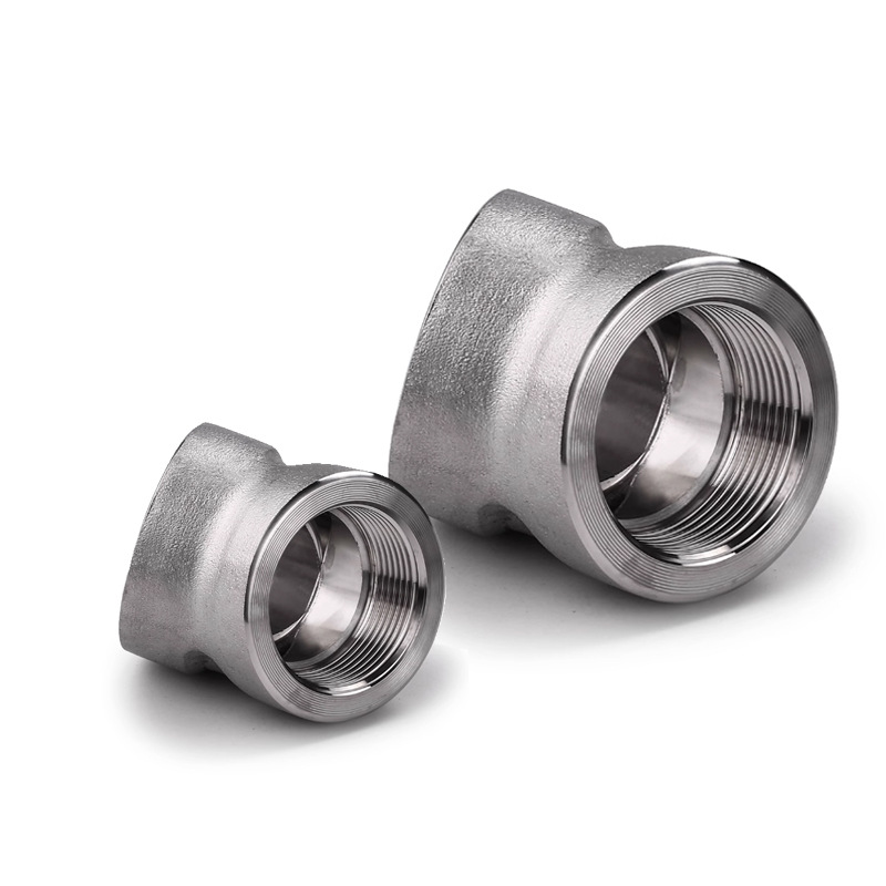 Thép không gỉ khuỷu tay 45 độ có chủ đề nữ ở hai bên