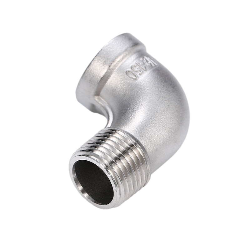 304 Thép không gỉ đúc 90 ° Phụ kiện đường ống ren đường phố đường phố 90 °