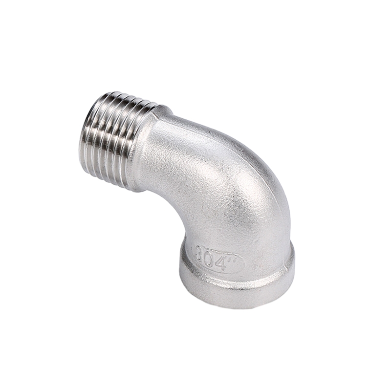 304 Thép không gỉ đúc 90 ° Phụ kiện đường ống ren đường phố đường phố 90 °