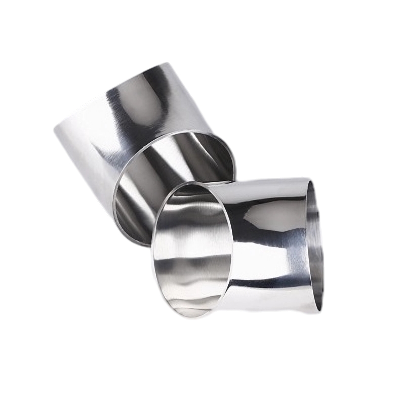 Tường mỏng bằng thép không gỉ Mông không gỉ 45 ° ống bị uốn cong