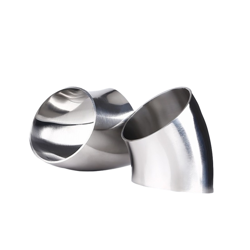 Tường mỏng bằng thép không gỉ Mông không gỉ 45 ° ống bị uốn cong