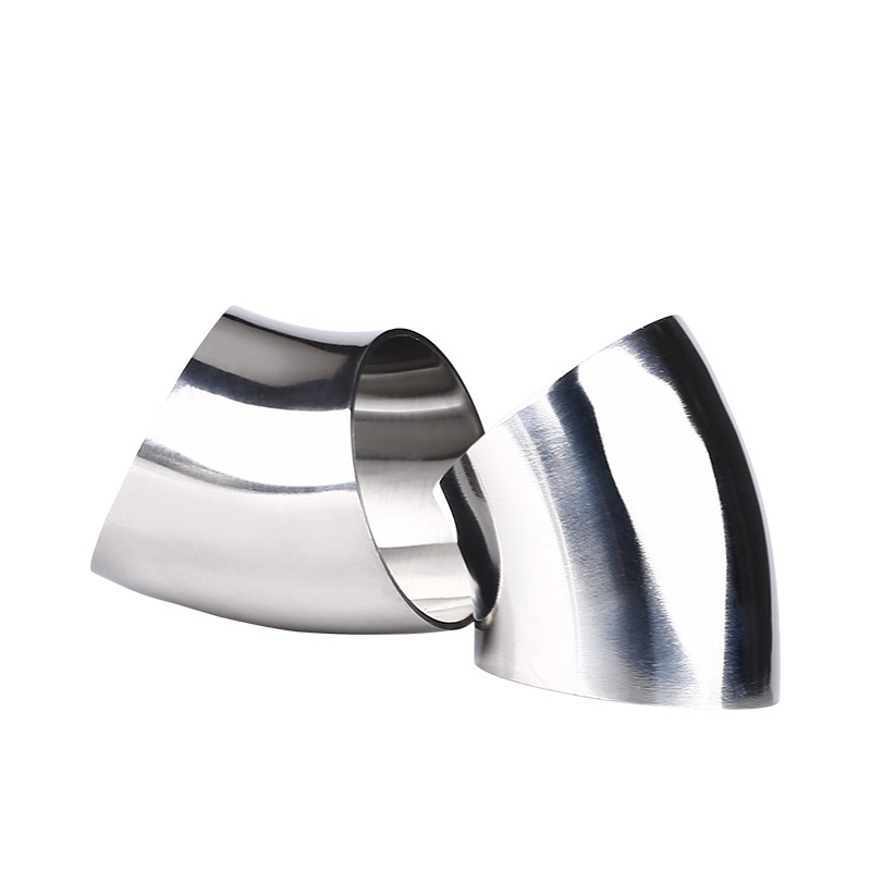 Tường mỏng bằng thép không gỉ Mông không gỉ 45 ° ống bị uốn cong