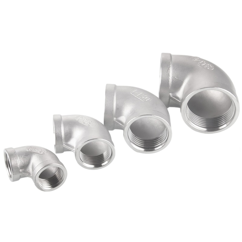 Đầu nối ống 150# ss có ren đường khuỷu tay 90 ° độ